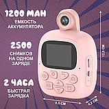 Фотоаппарат моментальной печати детский розовый, фото 5