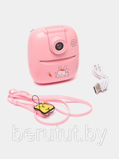 Фотоаппарат моментальной печати детский розовый - фото 7 - id-p221792384