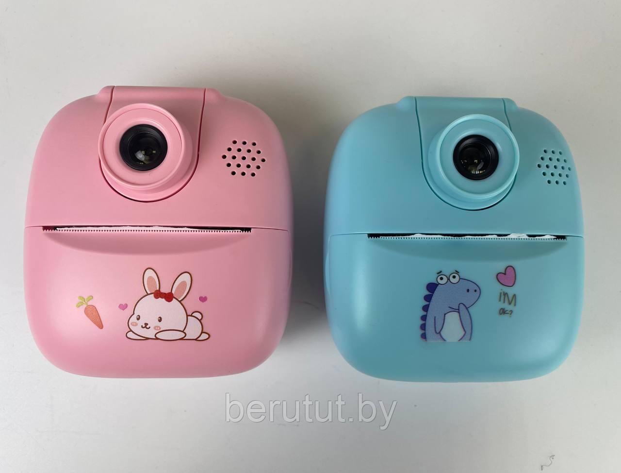 Фотоаппарат моментальной печати детский розовый - фото 8 - id-p221792384