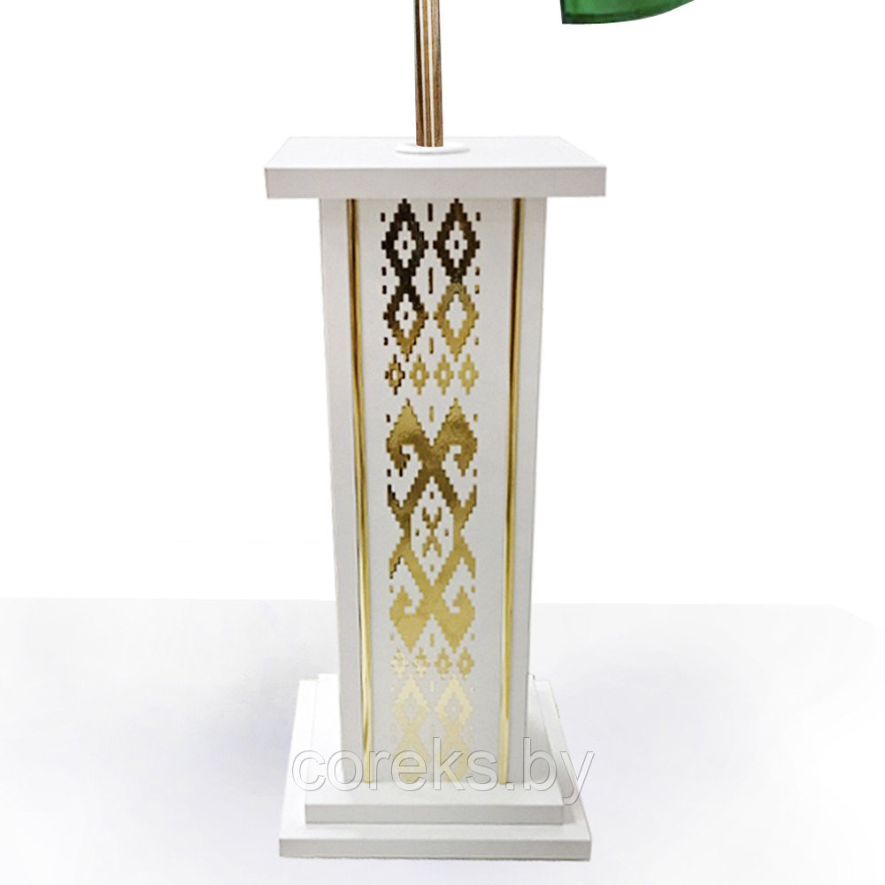 Подставка напольная для флага с орнаментом (белый) №9 - фото 2 - id-p219036169
