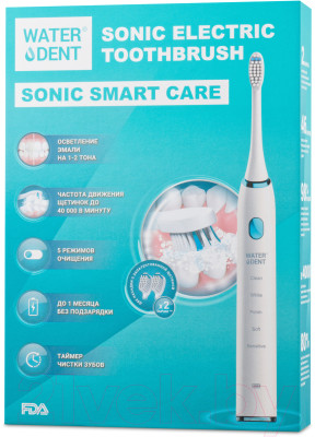 Звуковая зубная щетка Waterdent Sonic Smart Care - фото 5 - id-p221797169