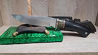 Нож из стали VG-10 «Легионер», рукоять литье мельхиор, стабилизированная карельская береза