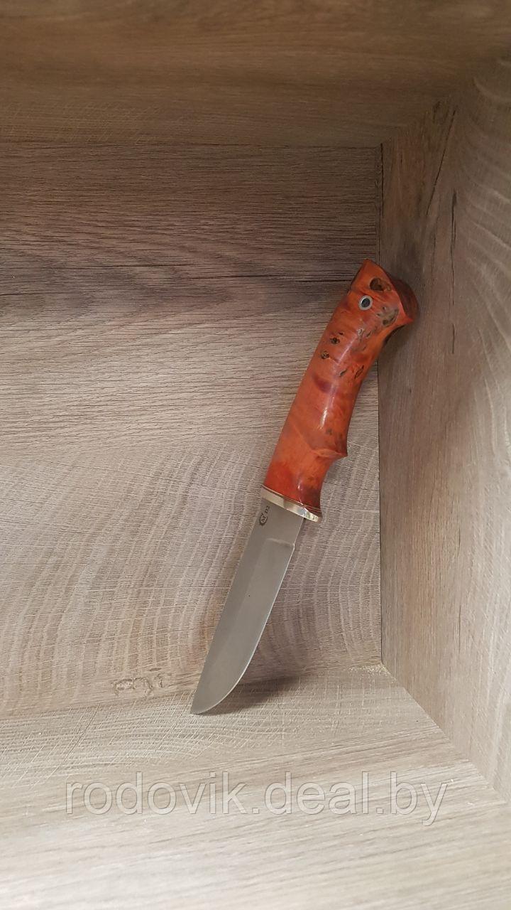 Нож Егерь из стали D2, рукоять стабилизированная карельская береза - фото 2 - id-p220685144