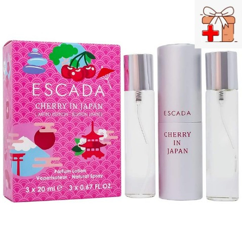 Парфюмерный набор Escada Cherry in Japan / edp 3*20 ml - фото 1 - id-p221842885