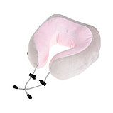 Массажная подушка LuazON LEM-06, 3.7 Вт, 2 вида массажа, ИК- подогрев, АКБ, розовая, фото 3