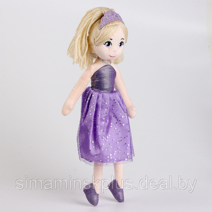 Мягкая игрушка "Кукла" в фиолетовом платье, 35 см - фото 2 - id-p221870360