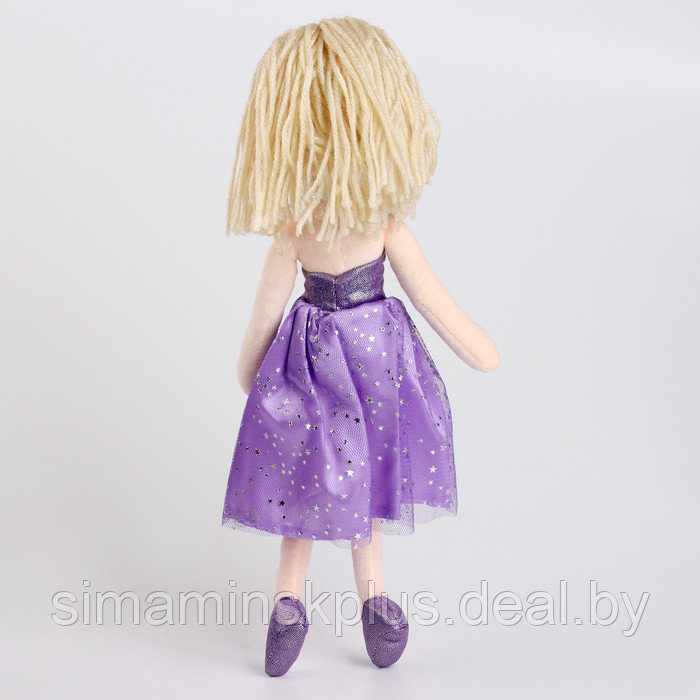 Мягкая игрушка "Кукла" в фиолетовом платье, 35 см - фото 3 - id-p221870360