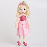 Мягкая игрушка "Кукла" в розовом платье, 35 см