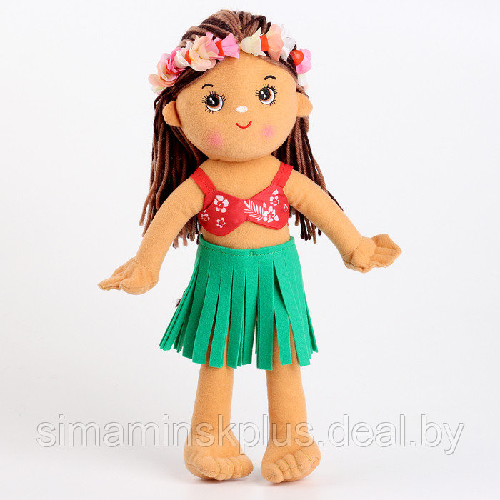 Мягкая игрушка "Кукла" в цветочном ободке, 35 см - фото 1 - id-p221870363