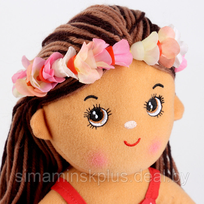 Мягкая игрушка "Кукла" в цветочном ободке, 35 см - фото 2 - id-p221870363