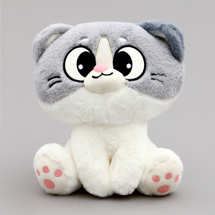 Мягкая игрушка "Котик", 22 см, цвет серый - фото 1 - id-p221870881