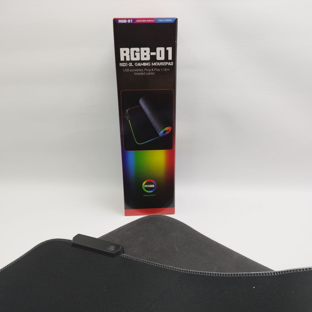 Игровой коврик для мыши с подсветкой 80х30 см. RGB-01 / 7 цветов, 10 цветовых режимов - фото 10 - id-p221889329