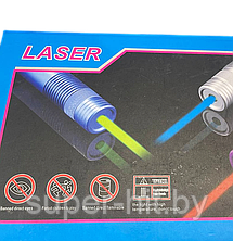 Лазерная указка, цвет синий, 5 насадок, встроенный аккумулятор, фото 2