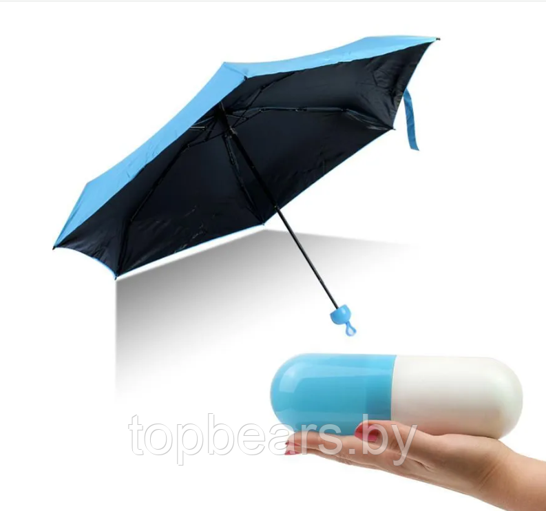 Зонт - мини в капсуле Mini Pocket Umbrella / Карманный зонт / Цвет МИКС - фото 3 - id-p220799850