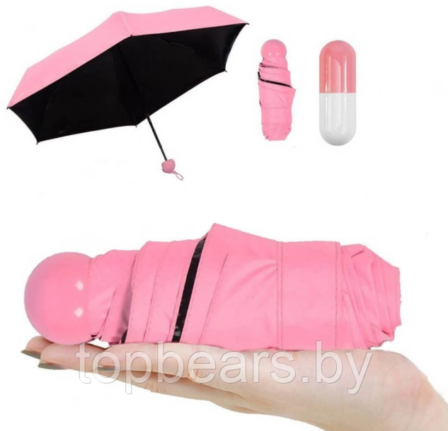 Зонт - мини в капсуле Mini Pocket Umbrella / Карманный зонт / Цвет МИКС - фото 4 - id-p220799850