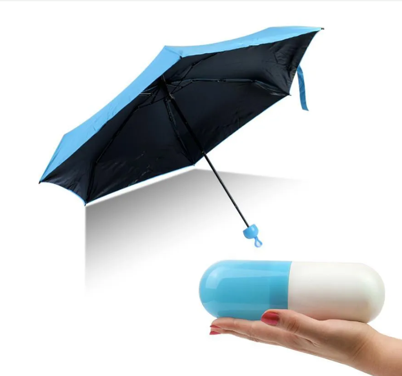 Зонт - мини в капсуле Mini Pocket Umbrella / Карманный зонт / Цвет МИКС - фото 6 - id-p220800201