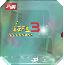 Накл д/ракетки н/т DHS Hurricane 3 Neo 38H' (2.1 bl)