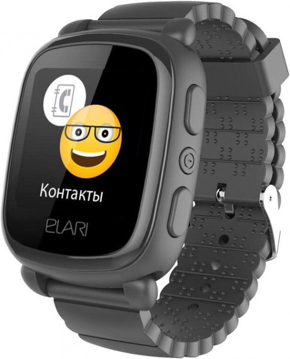 Умные часы Elari KidPhone 2 (черный) - фото 1 - id-p221934428