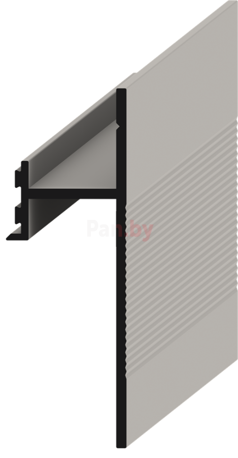 Плинтус напольный алюминиевый AlPro13 380 теневой черный - фото 3 - id-p221934685
