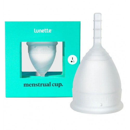 Прозрачная менструальная чаша Lunette Cup 1 25 мл - фото 1 - id-p221935693
