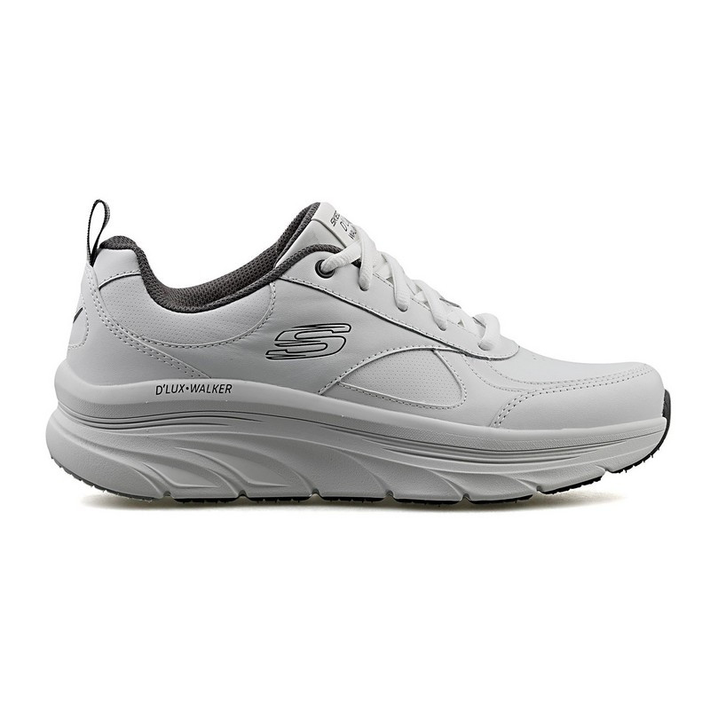 Кроссовки мужские Skechers D'LUX WALKER Men's sport shoes белый\серый