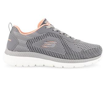 Кроссовки женские Skechers BOUNTIFUL серый/коралловый