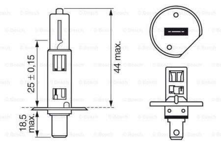 Лампа (H1) 55W 12V P14.5s галогенная Plus 90 блистер BOSCH 1987301076 - фото 3 - id-p221941437