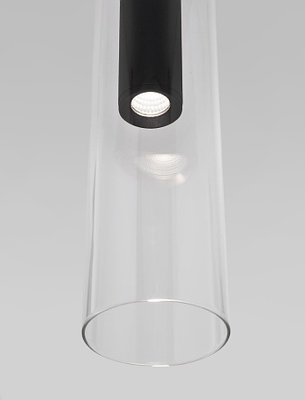 50253/1 LED черный Подвесной светодиодный светильник со стеклянным плафоном, фото 2