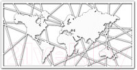 Декор настенный Arthata Карта мира 80x40-V / 001-1