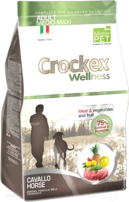 Сухой корм для собак Crockex Wellness Medio-Maxi Adult Horse & Rice / MCF3712 - фото 1 - id-p221960022