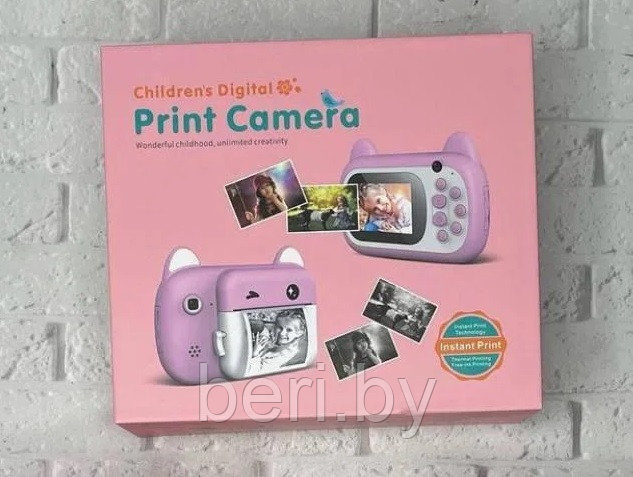 Фотоаппарат детский с мгновенной печатью, детская фотокамера с принтером, фотоаппарат Instant Print Camera - фото 3 - id-p221963790