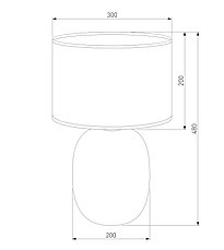 5989 Melody Настольный светильник с тканевым абажуром, фото 3