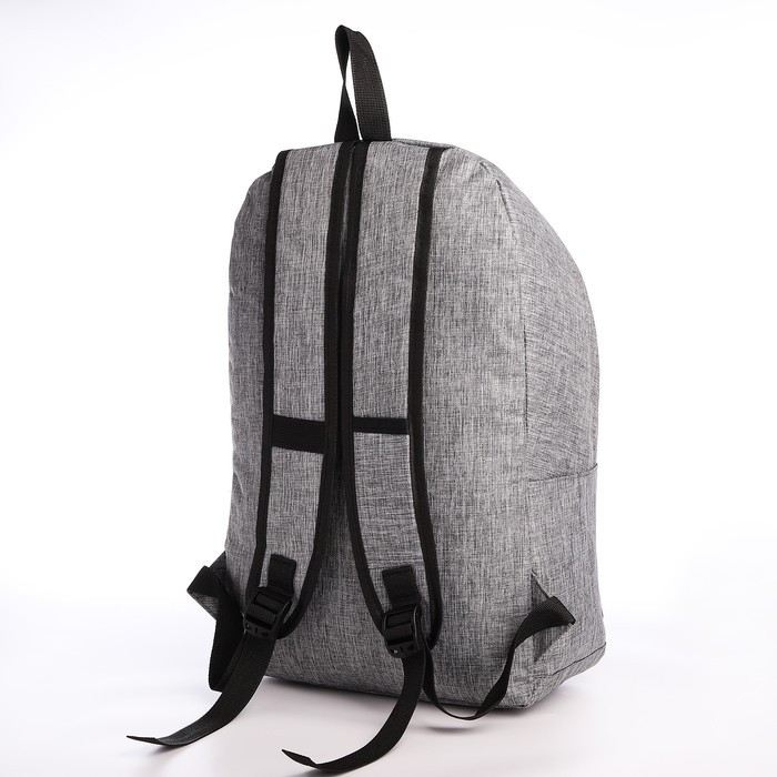 Рюкзак, 30*12*45, отд на молнии, н/к, 2 б/к, USB, серый - фото 2 - id-p221964688
