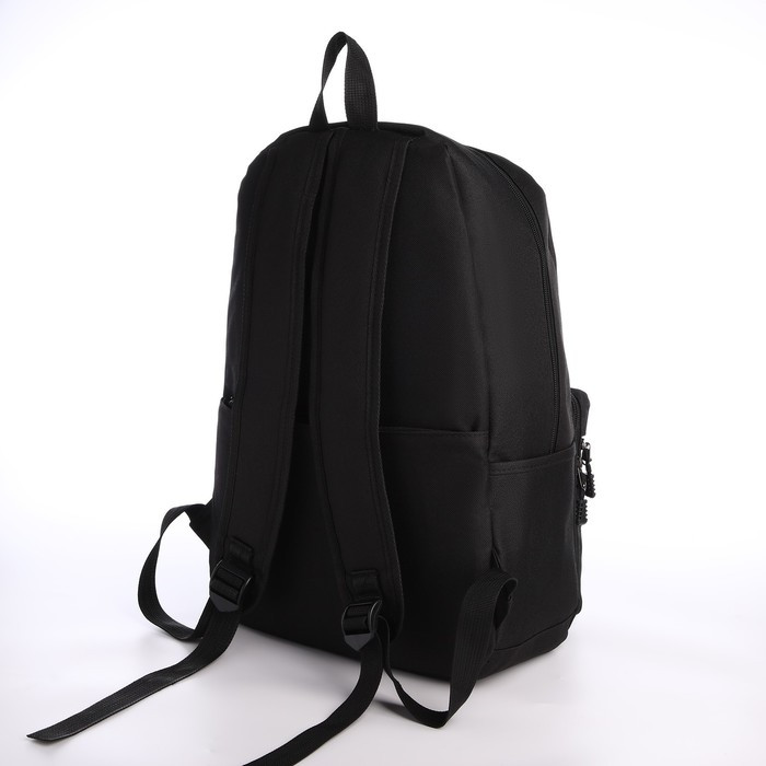 Рюкзак, 29*12*44, отд на молнии, 3 н/к, 2 б/к, USB, черный - фото 2 - id-p221964708