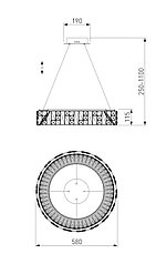 90373/1  Подвесная светодиодная люстра с регулировкой цветовой температуры, фото 3