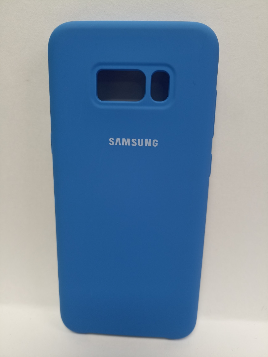 Чехол Samsung S8 plus Soft Touch синий - фото 1 - id-p221965232