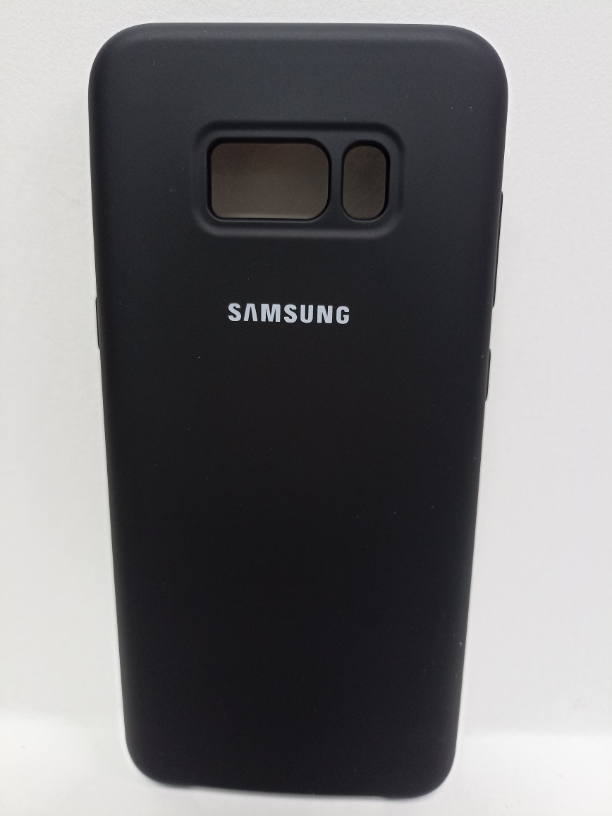 Чехол Samsung S8 plus Soft Touch черный - фото 1 - id-p221965233