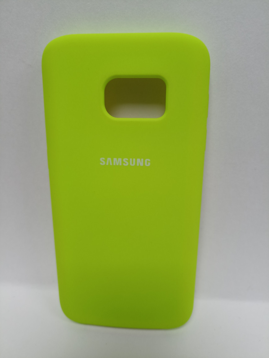 Чехол Samsung S7 Soft Touch салатовый - фото 1 - id-p221965234
