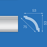 Потолочный плинтус 07508Е 53*53*2000мм ФОРМАТ, фото 2