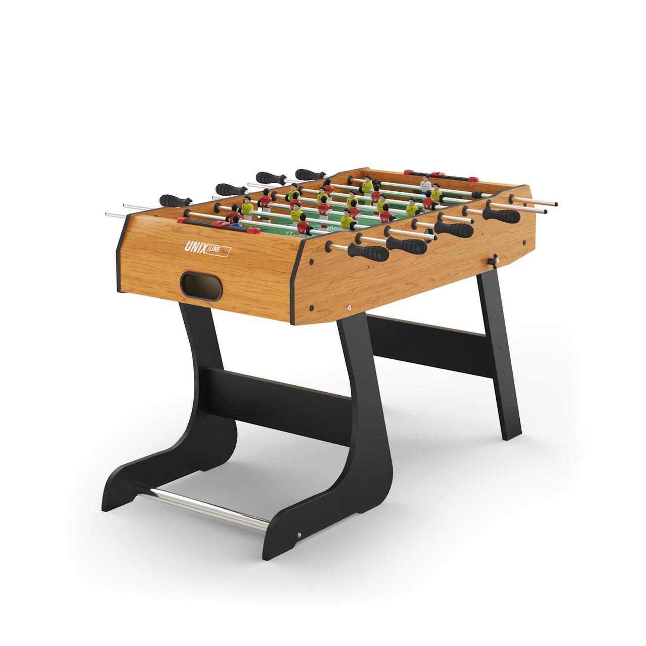 Игровой стол складной UNIX Line Футбол - Кикер (122х61 cм, Wood) - фото 1 - id-p221975192