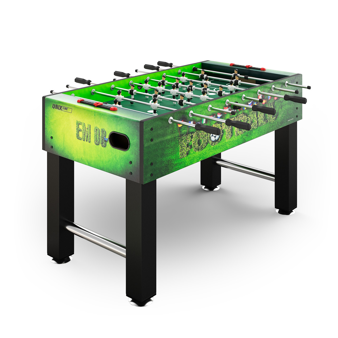 Игровой стол UNIX Line Футбол - Кикер (140х74 cм, Green) - фото 1 - id-p221975193