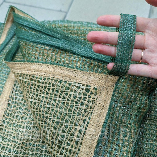 Защитная маскировочная сетка для охоты и рыбалки, цвет зелено-бежевый, 3*3м ХозАгро Накидка - фото 6 - id-p221976897