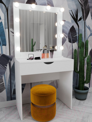 Туалетный столик с зеркалом Мир Мебели SV-12 с подсветкой - фото 2 - id-p221982848