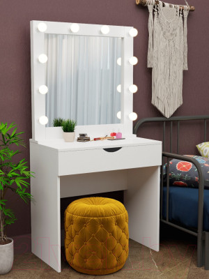 Туалетный столик с зеркалом Мир Мебели SV-12 с подсветкой - фото 3 - id-p221982848