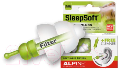 Беруши для сна Alpine Hearing Protection SleepSoft Minigrip / 111.21.151 - фото 1 - id-p221988957