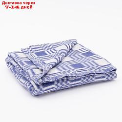 Одеяло байковое размер 100х140 см, цвет микс для мал., хл80%, ПАН 20%, 420гр/м