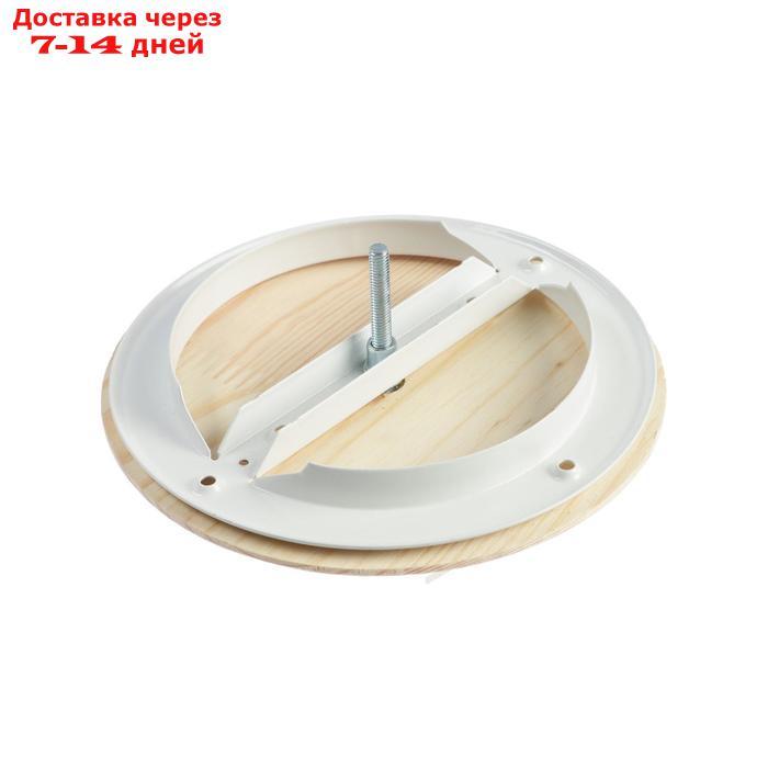 Анемостат ERA 12,5DW Pine, d=125 мм, для бани и сауны, с фланцем, цвет сосна - фото 3 - id-p221892038