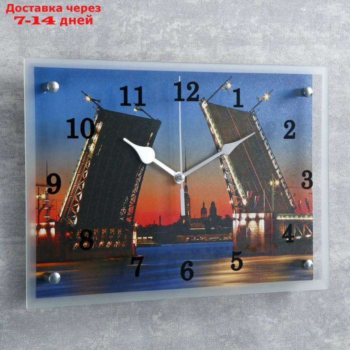 Часы настенные прямоугольные "Мост", 25х35 см - фото 2 - id-p221889505
