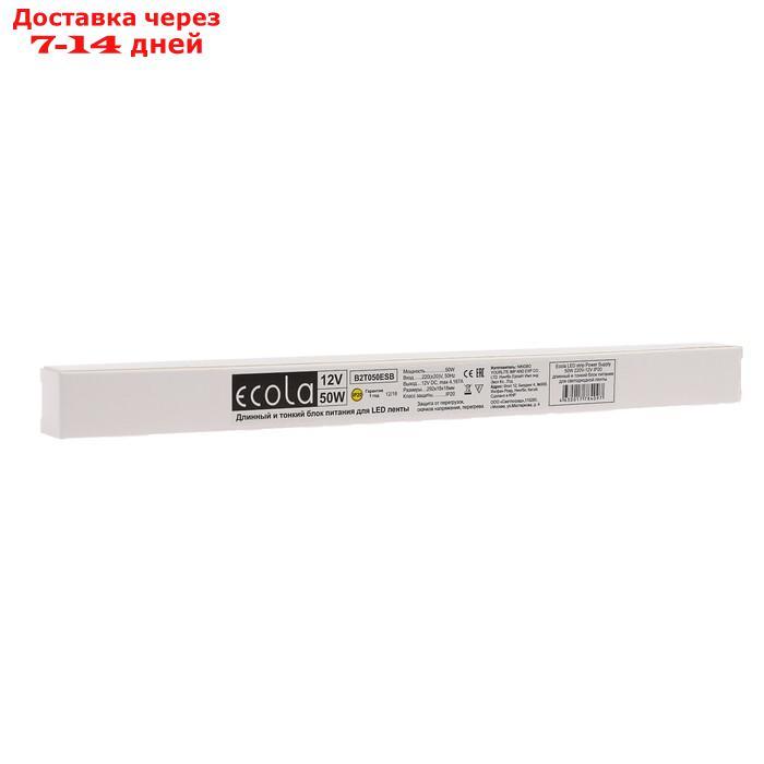 Блок питания д/светодиодной ленты Ecola LED strip Power Supply, 50Вт, 12В, длинный, тонкий - фото 2 - id-p221895198