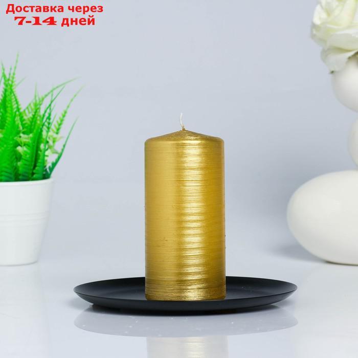 Набор свечей золотой + тарелка - фото 3 - id-p221889539